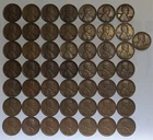1929 d lincoln wheat cent penny 1c - lot of 50 - free shipping