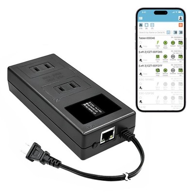 ezOutlet5-2R Smart Power Reset Device with Auto-Reset, 2 NEMA Sockets 2.5A, W...