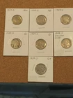 7 Different Teens and 20s San Francisco Mint Buffalo Nickels AG-G+