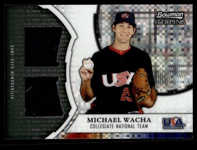 2011 Bowman Sterling Xfractor Dual Relic Michael Wacha 107/199 #XDR-MW
