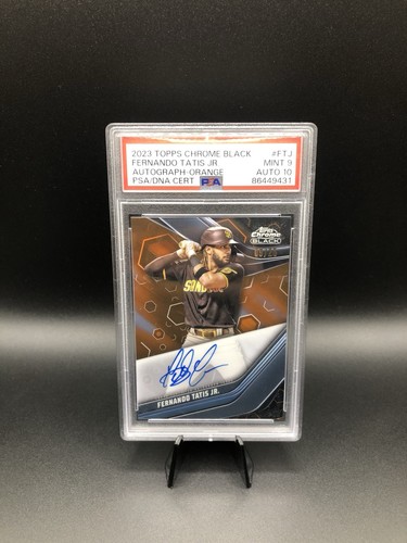 Topps Chrome Black Fernando Tatis jr Orange Auto /25