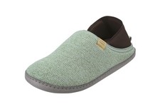 Pansy Room Shoes, Lady's, 2-Way, Towel-Style Fabric, Size S, Green