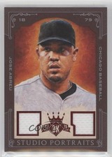 2015 Diamond Kings Studio Portraits Materials Red Framed 9/15 Jose Abreu #19 0o9