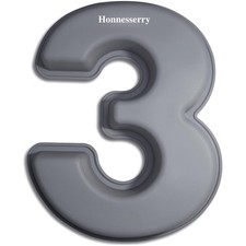 Kuchenform Zahlen, Backform Zahl 3, Antihaftend Silikon Backform, Silikon Zah...