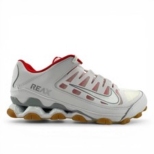 Nike Reax 8 TR Mesh Mens Training Shoes 12 White Wolf Grey Red 621716-103 NEW