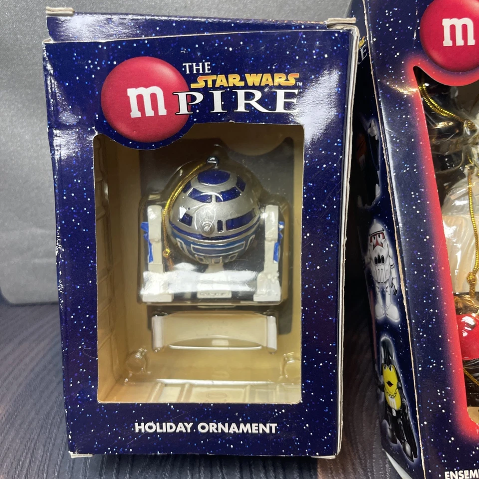 Juego de 5 piezas adornos Star Wars M&Ms M-Pire Kurt Adler R2D2 y lado oscuro Foto 4 de 4