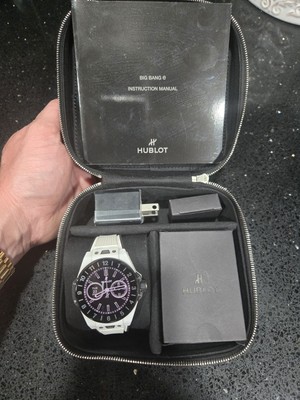 VERY RARE HUBLOT Big Bang e White Ceramic Case FREE SAME DAY