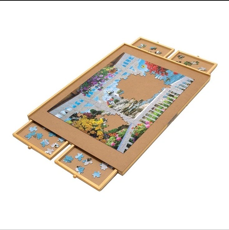 Bits and Pieces Puzzle Board with Drawers – 1500 Piece Puzzle Board Local P/U