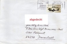 Bundeswehr - Feldpost  - Brief in den Einsatz nach MINUSMA / Mali