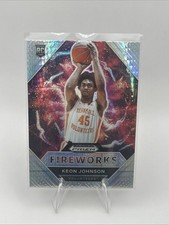 2021-22 Panini Prizm Draft Picks - Fireworks Keon Johnson #5 Hyper Prizm (RC)