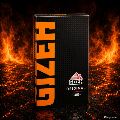 GIZEH Black Original Magnet Orange Papers 2x20 Heftchen á 100 Blatt(4000 Blatt)