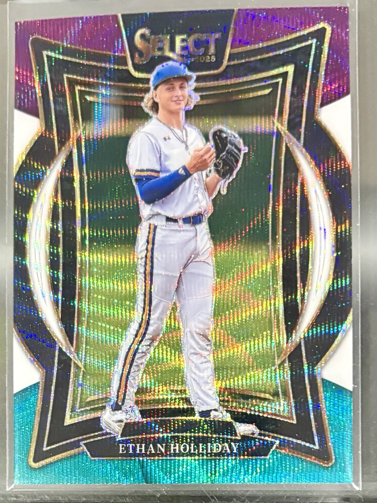 2025 Panini Select - Concourse Ethan Holliday #49 Tri-Color Wave Prizm (RC)