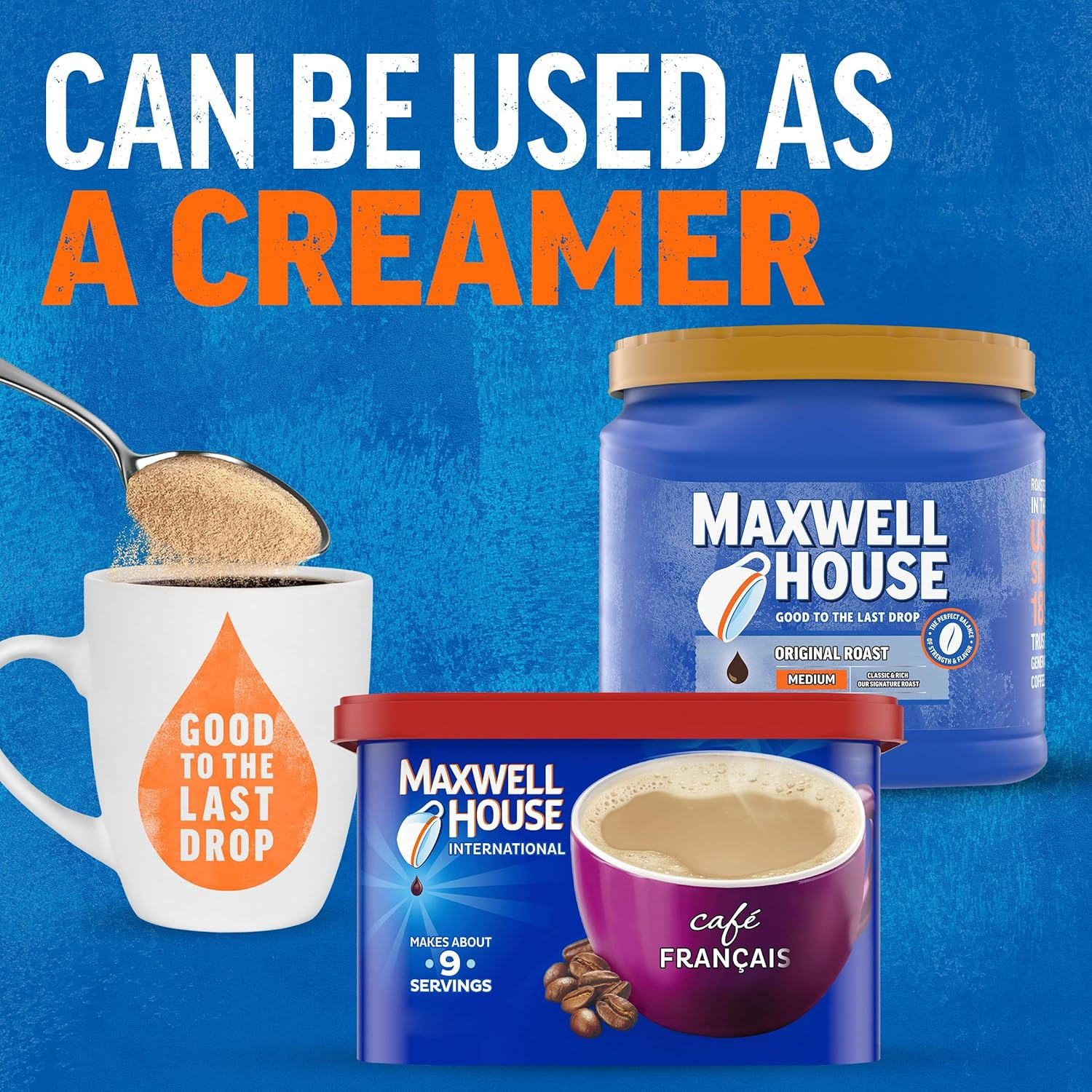 International Café Francais Café-Style Instant Coffee Beverage Mix, 7.6 Oz. Cani