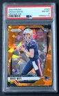 2024 PANINI PRIZM DRAKE MAYE ROOKIE CARD RC ORANGE CRACKED ICE PRIZM PSA 8