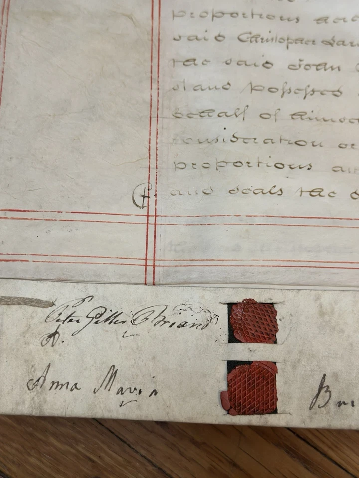 1809 UK Legal Indenture - Vellum Deed, Wax Seals, Annuity & Stock Transfer - Image 2 of 4