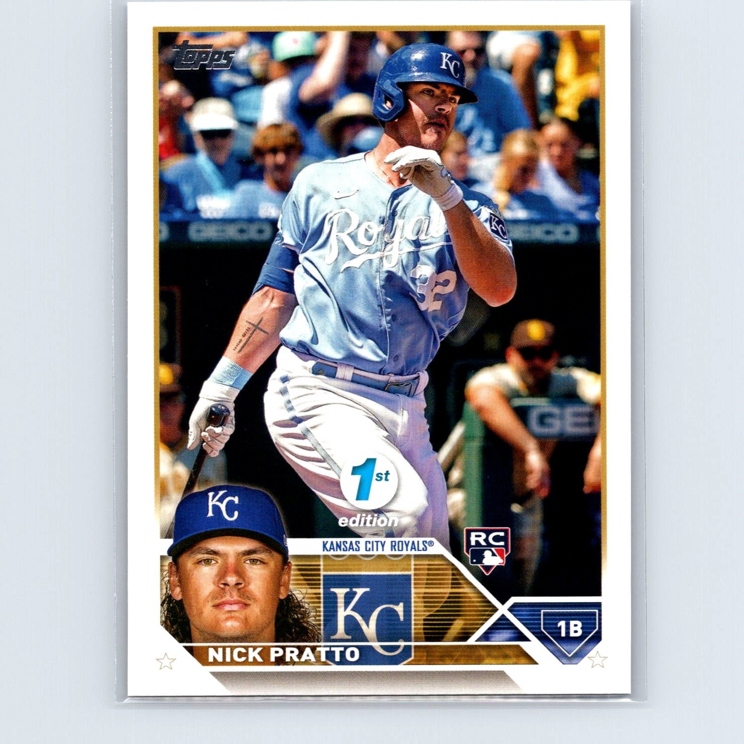 2023 Topps 1st Edition Nick Pratto Rookie #182 Kansas City Royals
