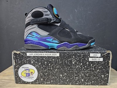 Size 12 - Air Jordan 8 Retro 2025 Aqua Excellent Condition With