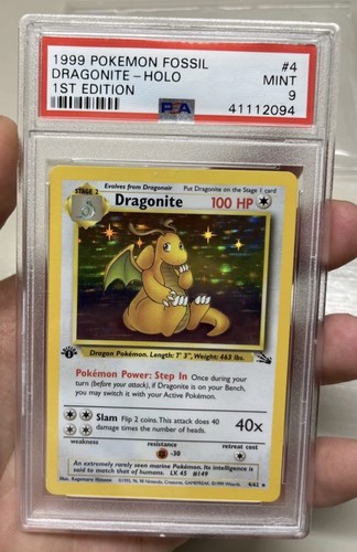 Dragonite (1st Edition) graded PSA 9 for sale on eBay