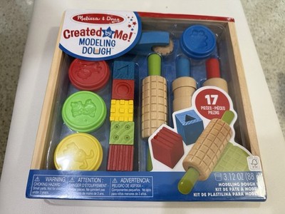 MELISSA & DOUG Created by Me! SHAPE Model & Mold Modeling Dough WOODEN Kit 00165