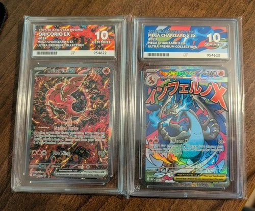 Mega Charizard X EX 023 Oricorio EX 024 UPC Black Star Promo ACE 10 Sequential