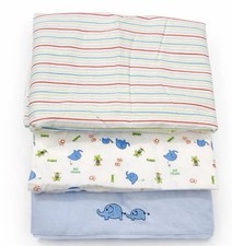 Baby Swaddle Blanket Set of 3 29x29 Cotton New Without Tags