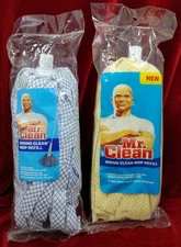 New Mr Clean Wring Clean Mop Refill Lot Of 2 Super Absorbent Cloth Strands