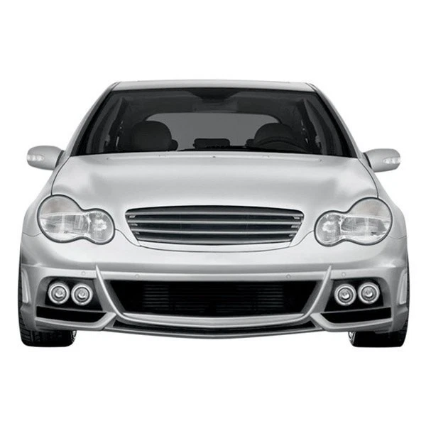 For Mercedes-Benz C350 06-07 W-1 Style Fiberglass Front Bumper Cover Unpainted Foto 2 de 4