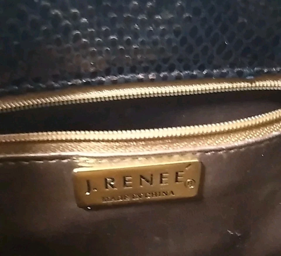 Bolso de Hombro J Reneé Dorado/Marrón Pequeño Lentejuelas Cartera de Cóctel Foto 4 de 4