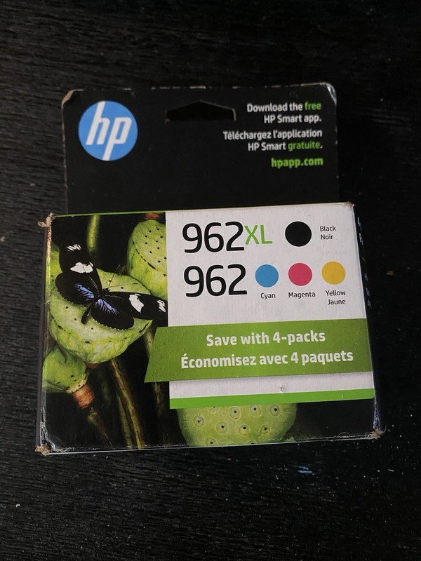 4-PACK HP GENUINE 962XL BLACK & 962 COLOR INK (RETAIL BOX) OFFICEJET PRO 9020