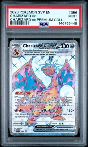 2023 POKEMON SVP EN-SV BLACK STAR PROMO #056 CHARIZARD EX PSA 9
