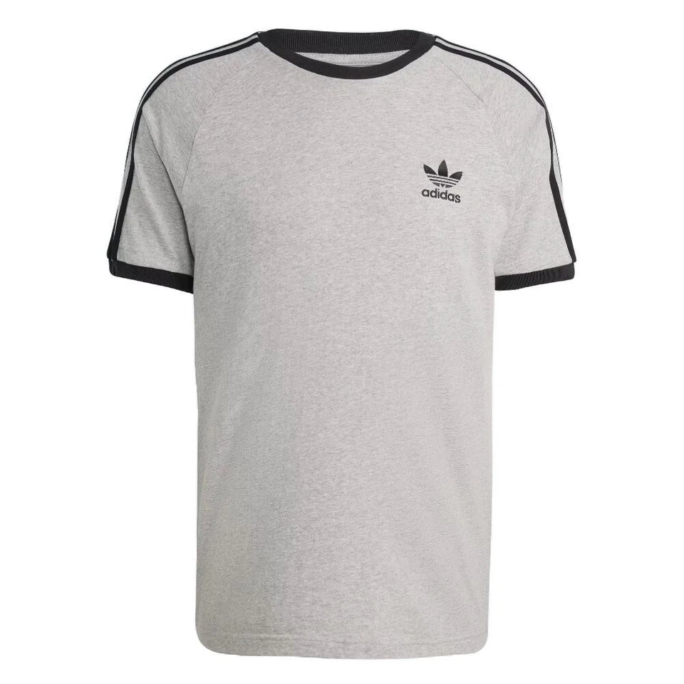 Adidas Men's T-Shirt Original Short Sleeve 3 Stripe Essential California Tee - Image 2 of 4