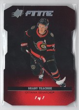 2021-22 SPX FINITE DIE CUT Brady Tkachuk 1/1 Ottawa Senators #7 .