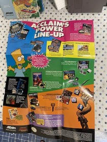The Simpsons: Bart vs The Space Mutants CIB Complete nintendo nes poster NICE
