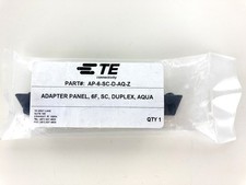 TE Connectivity AP-6-SC-D-AQ-Z Fiber Optic Adapter Panel 6 Fiber SC Duplex, Aqua
