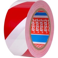 Tesa 60760 Klebeband Markierungs- Warnband 50Mm Rot/Weiß 33M | Neu