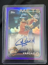 2024 Topps Pro Debut - Marco Vargas #PD-158 Purple Foil Autographs /299 (AU, RC)