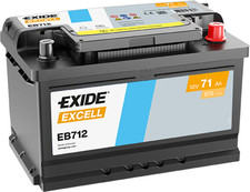 Exide EB712 Excell 71Ah Autobatterie 572 409 068