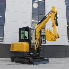 Free Shipping Mini Excavator With Cockpit USA Stock KUBOTA Diesel Garden EPA