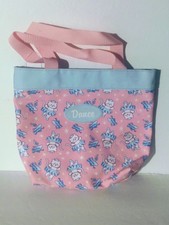 Vintage"Dance" Pink Cat Ballerina PVC Small Tote Bag With Handles New Tags