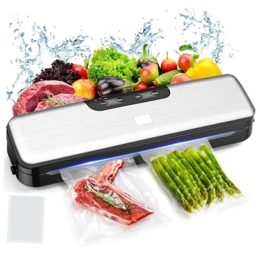 Compact Food Saver Vacuum Sealer Machine 100 Times Consecutive Works | 5mm