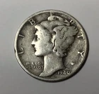1940 P Dime Mercury Silver 10C Coin