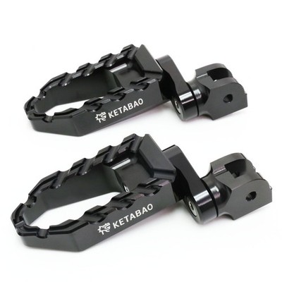 BUZZ 1 inch Lower Front Foot Pegs Black For V-Star 1100 Custom 04-07 08 09