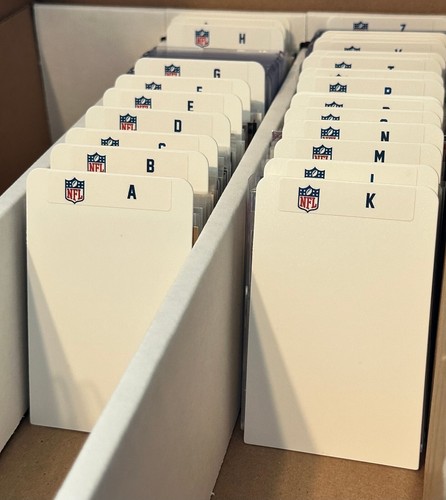 (26) HOHE Sportkarten-Teiler mit 26 KOSTENLOSEN NFL A-Z Etiketten-Set - Bild 2 von 4