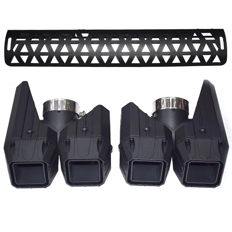 Exhaust Pipe Muffler Square Tip Nozzle for Land Rover Defender 90 110 130 20-25 - Image 3 of 4