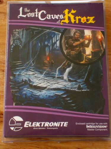 Intellivision Game - The Lost Caves of Kroz - NEW MINT - RARE Homebrew Apogee - Picture 1 of 2