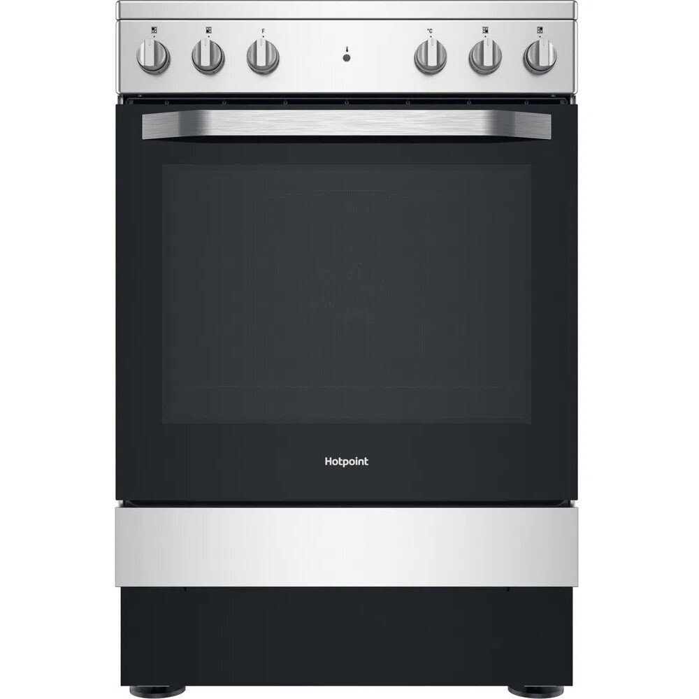 Hotpoint HS67V5KHX/UK Electric Cooker with Single Oven - Grey