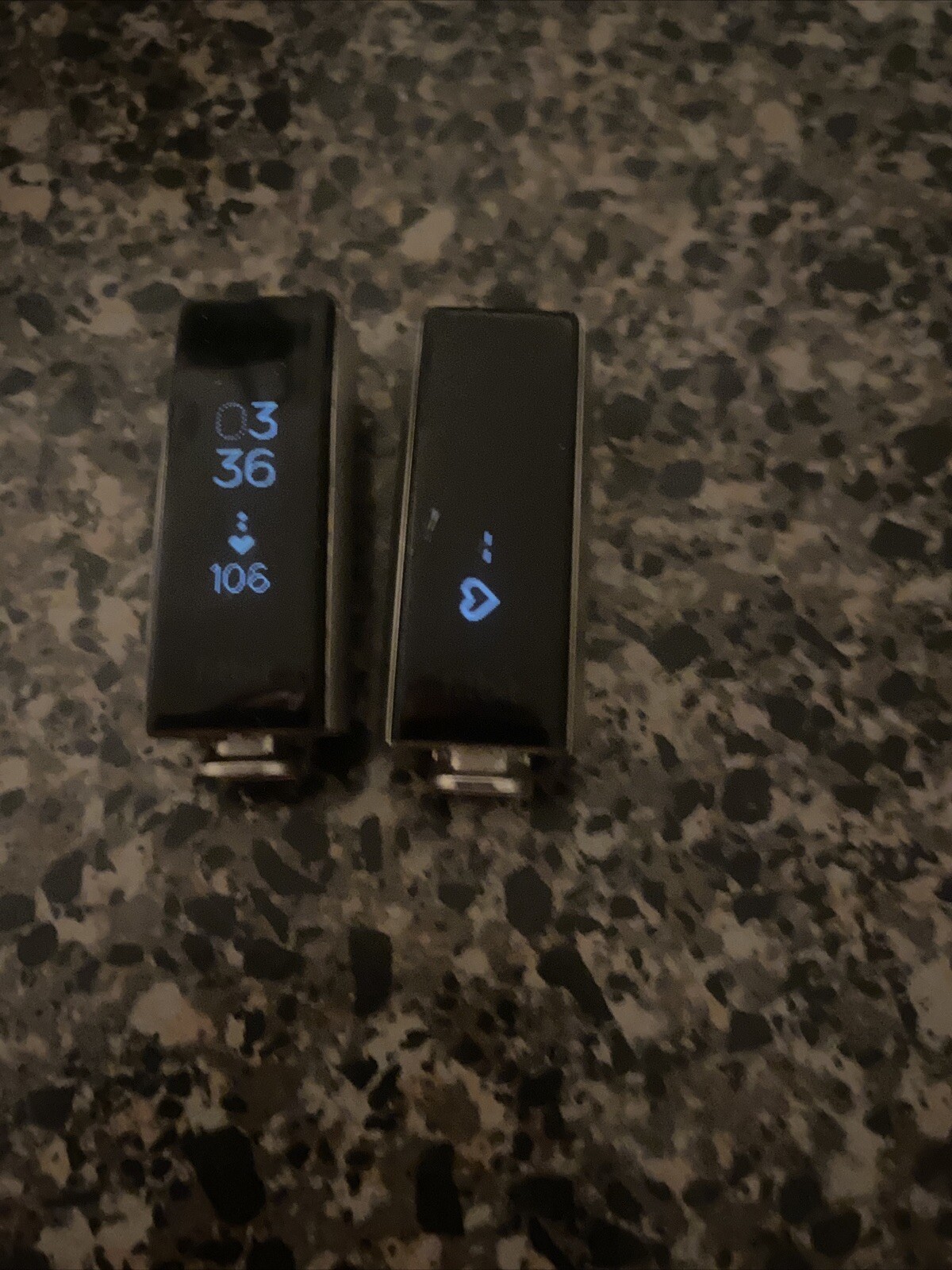 TWO Fitbit Alta HR smartwatch Devices W/ Dim Displays BOTH WORK 100