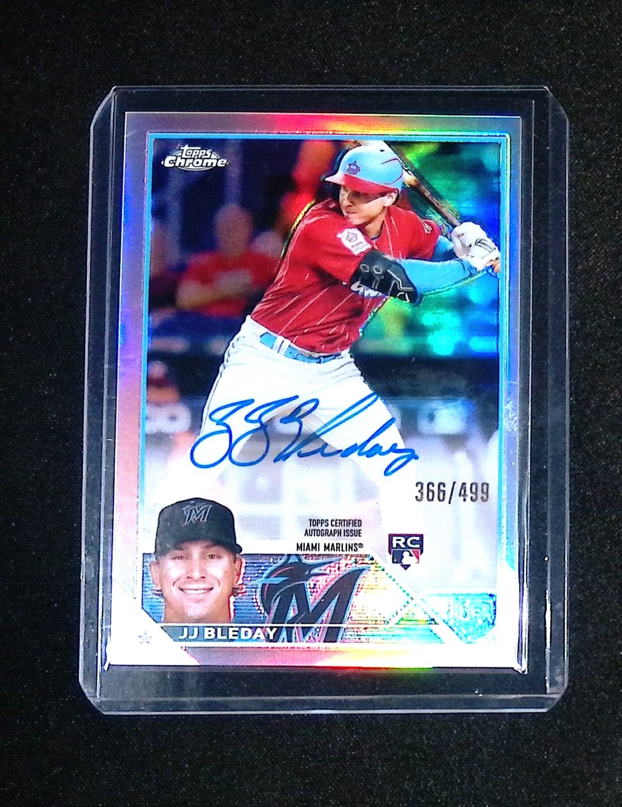 2023 Topps Chrome #RA-JJB JJ Bleday Rookie Autograph Refractor #366/499