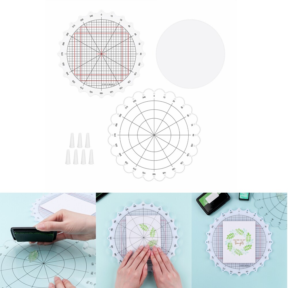Rotating Stamping Platform Stamp & Spin Tool for Stamping Circular Designs