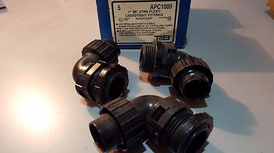 Qty: 3 - Thomas & Betts	APC1009	1'' 90 deg XTRA FLEX Liquid Tight Fittings